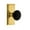 Polished Brass, variant on Grandeur 852909 Carre Solid Brass Rose Privacy Door Knob Set - Brass