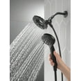 thumbnail image 5 of Delta In2ition Matte Black 4-Spray Dual Shower Head 2.5-GPM (9.5-LPM), 5 of 6