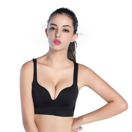 

Sexy Women Wireless Push Up Padded Bra Seamless Yoga Fitness Sports Bra Top S-XL