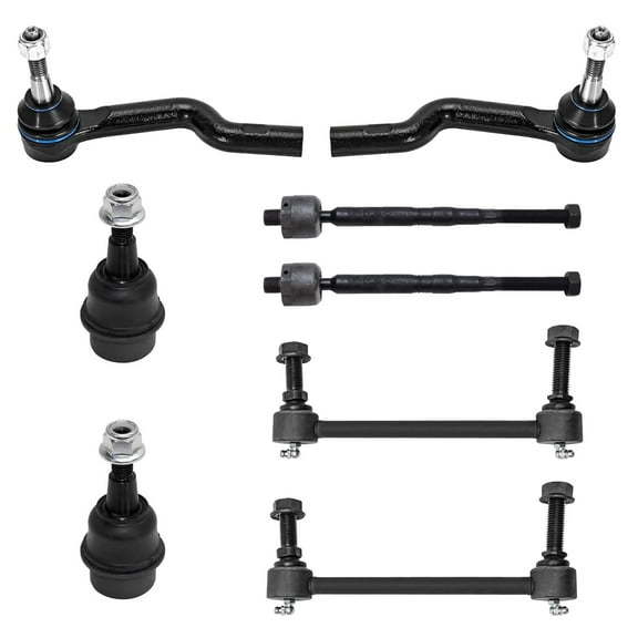 Detroit Axle - RWD Front 8pc Suspension Kit for 08-15 Cadillac CTS, 4 Tie Rod Ends 2 Lower Ball Joints 2 Stabilizer Sway Bars 2008 2009 2010 2011 2012 2013 2014 2015 Replacement