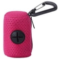 thumbnail image 2 of Portable Dog Poop Bag Dispenser with Carabiner,Pet Waste Bag Holder with Nylon Mesh Design,Easy Access Dog Walking Trash Bag Carrier,Hot Pink, 2 of 8