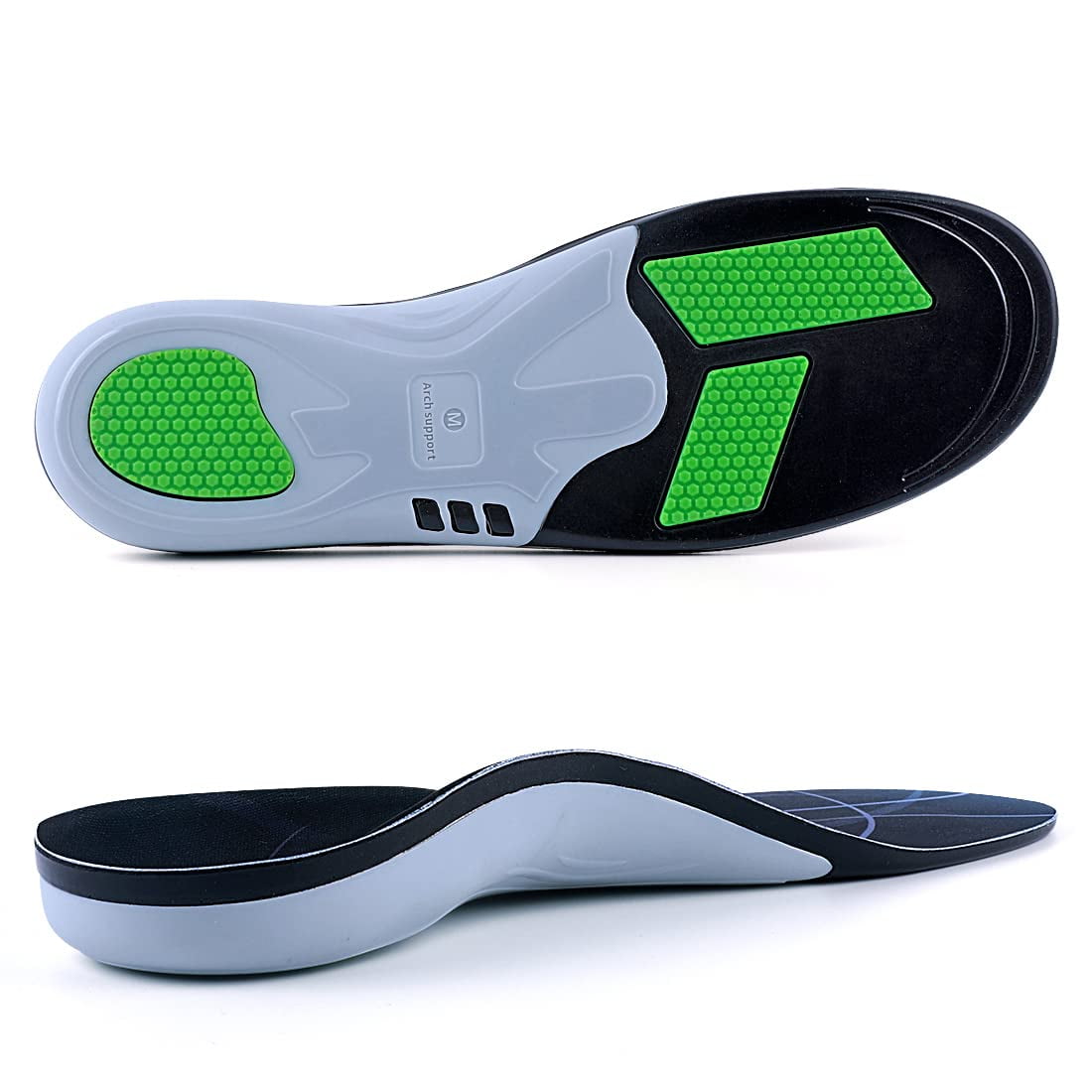 VALSOLE 220+ lbs Plantar Fasciitis Insoles Arch Support Shoe Inserts