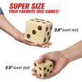 thumbnail image 4 of GoSports Giant 3.5inch Wooden Playing Dice Set Family Outdoor Backyard Lawn Game, 4 of 7