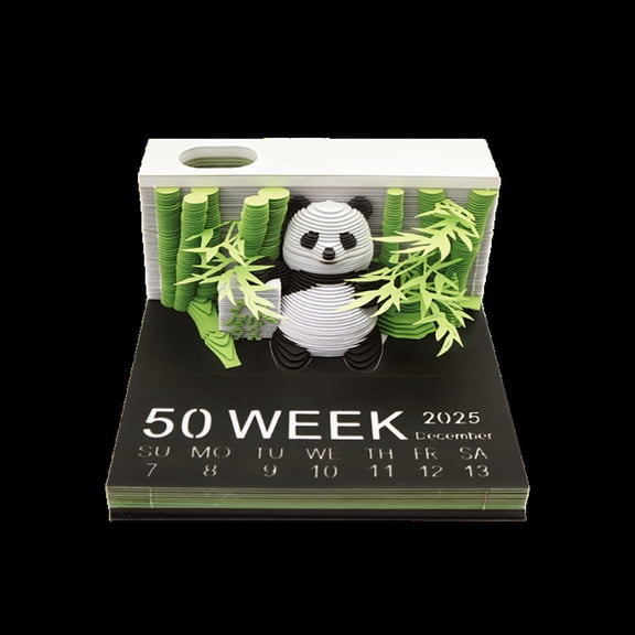 NAMTYQX 2025 Desk Calendar with Cute Panda Design Stay Organized with This Unique Daily Calendar 2025 Page a Day