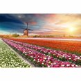 thumbnail image 3 of IDEA4WALL 4pcs Floral Peel and Stick Wallpaper Removable Wall Murals Large Wall Stickers for Home Decoration, 66"x24", 3 of 4