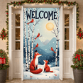 thumbnail image 6 of Cartoon Polar Bear Winter Banner Snowflakes Ice Skating Holiday Let it Snow for Winter Party Christmas Event Seasonal Decoration, 6 of 9