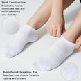 thumbnail image 3 of 8 Pairs Ankle Socks Women's Thin Athletic Running Low Cut No Show Sport Socks With Heel Tab, 3 of 11