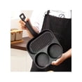 thumbnail image 2 of Cast Iron Frying Pan 3-in-1 Divided Skillet, Non Stick 3-Section Griddle for Breakfast Eggs, Bacon, and Pancakes, Induction Compatible Multi-Section Cookware, 2 of 10