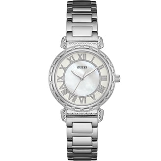 GUESS Sparkling Silver-Tone Hi-Energy Mid-Size Multi-Function Watch U0111L1 Women main image 2