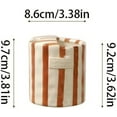 thumbnail image 2 of Retro Striped Hand-Painted Ceramic Mark Hand-Held Cup Heat-Resistant Non-Slip Double-Enjoy Cup for Milk Coffee Juice Latte Hot Cold Drinks Valentine's Day Mother's Day Christmas Gift Drinkware (Green), 2 of 8