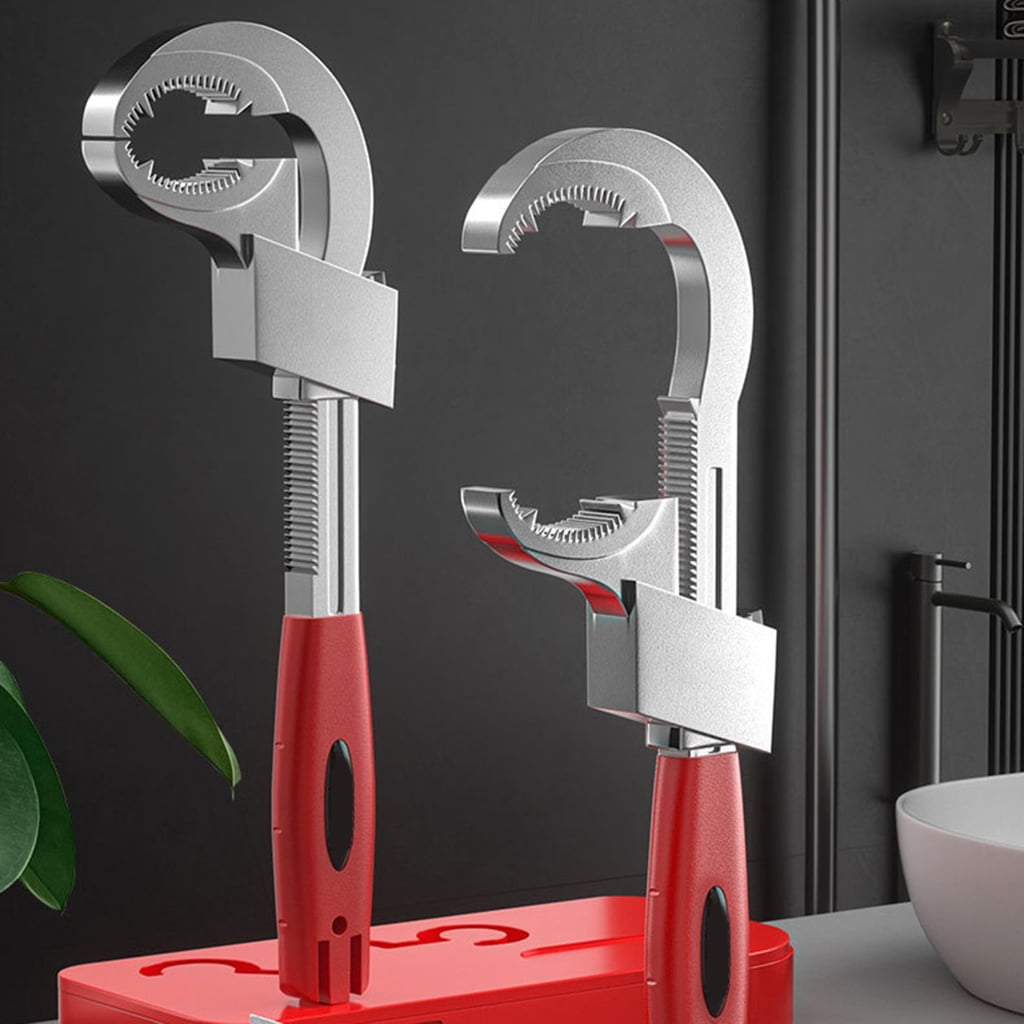Sink Faucet Wrench Plumbing Repair Tool Handle Double Head Wrench Spanner Tool Installer Wrench Set for Bathroom