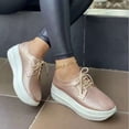 thumbnail image 1 of Zapatos casuales de talle alto con suela gruesa para mujer con cordones en la parte superior baja Wmkox8yii shalkjhdk352, 1 of 1