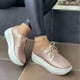 thumbnail image 1 of Zapatos casuales de talle alto con suela gruesa para mujer con cordones en la parte superior baja Wmkox8yii shalkjhdk352, 1 of 1