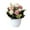 B, variant on FTsdfkl Artificial Hydrangea Potted , Silk Hydrangea Flower Arrangement, Multicolor Hydrangea Bunch with White Pot, for Home, Office, and Balcony Decor