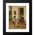 thumbnail image 2 of Franz von Defregger 19x24 Black Modern Framed Museum Art Print Titled - The Sick Dachshund (Approx. 1890), 2 of 5