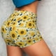 thumbnail image 4 of Fotbe Navy Blue Leaf Sunflower Shorts Sin Costuras – Shorts Deportivos de Cintura Alta para Mujer, Elásticos para Gimnasio, Yoga, Running o Ciclismo-XX-Large, 4 of 8