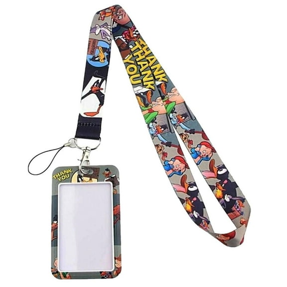 Looney Tunes Character and Friends with ID Holder Lanyard Keychain