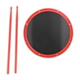 thumbnail image 3 of Colcolo 12 Inches Drum Practice on Snare Drum for Drummer Lover Student Red, 3 of 8