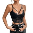 thumbnail image 2 of LSLJS Women's Hollowed Out Lace Eyelashes Underwire Fishbone Short Style Design Sense Small Vest, Womens Lingeries, 2 of 8