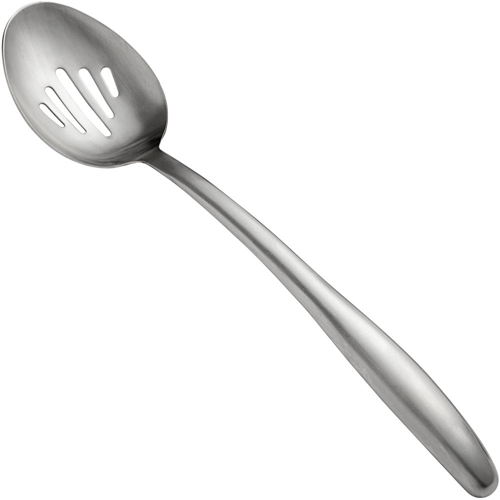8.5" Stainless Steel Flatware Serving Spoons for Buffet 2 Pack Hometeq Banque 