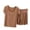 Khaki, variant on Tnhcen Women's 2 - Piece Modal Cotton Short Sleeve Pajama Set with Shorts, Lightweight Summer Lounge Wear, Breathable Casual Sleepwear for Women M - 2XL, Soft Comfortable Nightgown Set