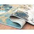 thumbnail image 7 of Abani Azure Collection Area Rug Mid Century Modern Bedroom Living Room Decor Floor Rug 6 x 9 Grey Blue, 7 of 7