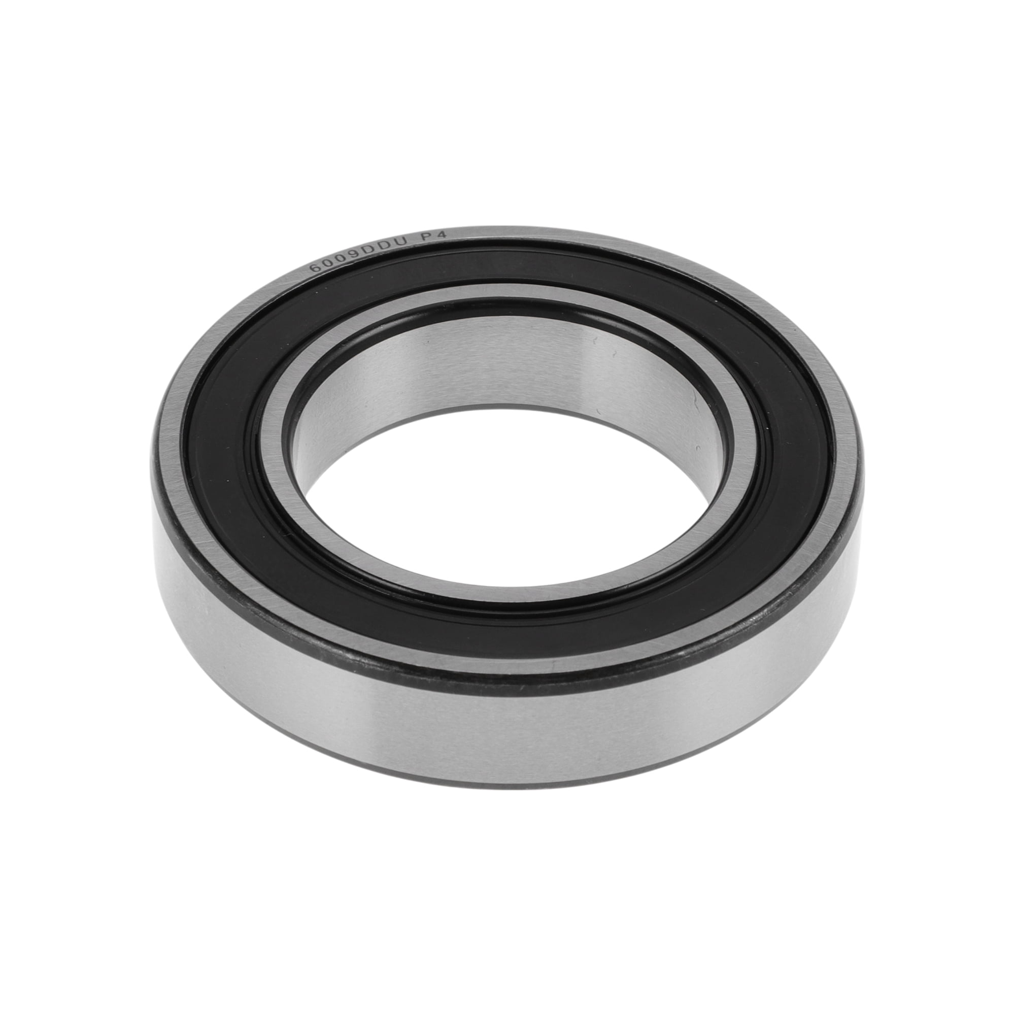 Unique Bargains 6009DDU Deep Groove Ball Bearings 45x75x16mm P4 Double Rubber Seal Lubricated Bearings 1 Pcs Car Silver Tone,Black