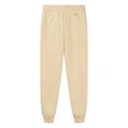thumbnail image 3 of YAYUBA Girl's Joggers Cinch Bottom Sweatpants with Pockets | Soft Cotton, elastic waist, Cinch bottom hem, Back To School Outfits, Beige, 11-12 Years, 3 of 3