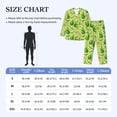 thumbnail image 4 of Fotbe Green Avocado Pijama de Hombre con Estampado de Manga Larga, Conjunto de 2 Piezas, Ropa de Dormir Suave y Cómoda con Bolsillos-Large, 4 of 7