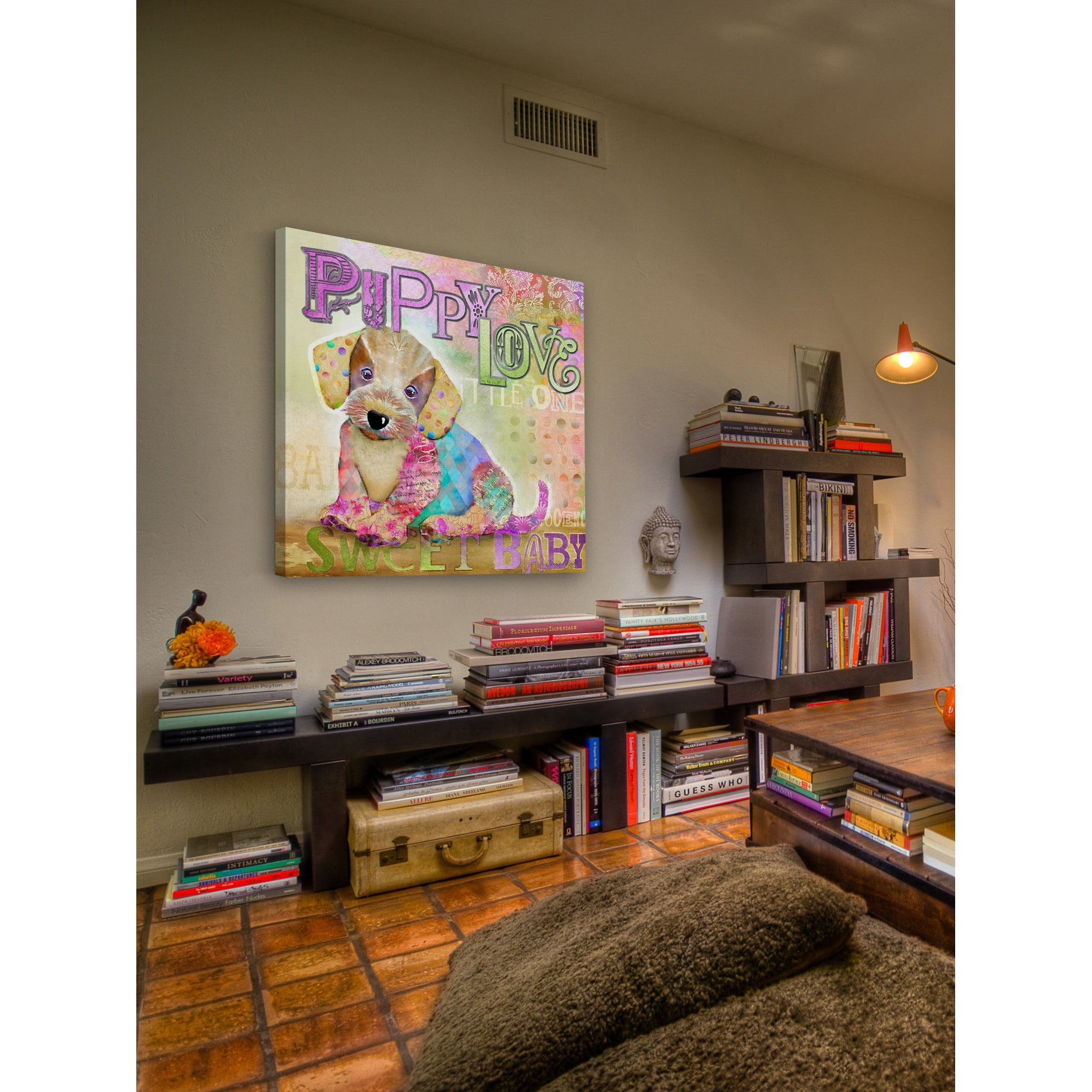"Puppy Love" Painting Print on Wrapped Canvas