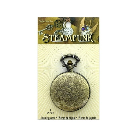 Solid Oak Steampunk Pendant Watch Case Ant Gold