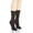 Black, variant on Women's Cottonique M27703 Latex Free Organic Cotton Socks - 2 Pack (Black S)