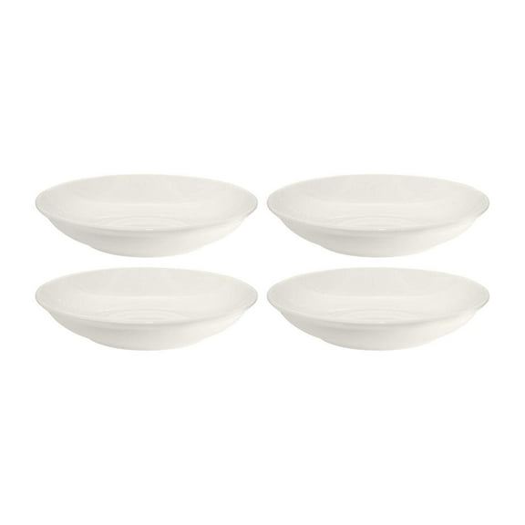 Gourmet dia.8" h:1.5" 17 oz. Round Warm White Porcelain Bowl (Set of 4)