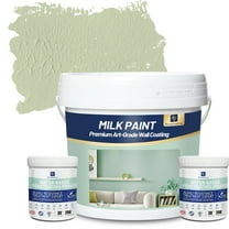 ShangTianFeng Light Green Interior Paint & Primer Kit, 1-Gallon, Premium Eggshell Finish, Stain-Resistant Coating for Living Room, Kitchen, Office & Home Renovation, DIY-Friendly