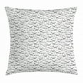 thumbnail image 1 of Ambesonne 24" x 24" Black Polyester Decorative Pillow Cover, 1 of 2