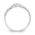 thumbnail image 2 of 14k White Gold Claddagh Ring Celtic, 2 of 10