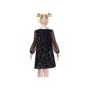 thumbnail image 4 of Sunny Fashion Vestido para Niñas Negro con Lentejuelas, Malla Transparente, Manga Larga, Fiesta, Elegante, Vestido de Gala, 8 Años, 4 of 6