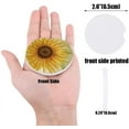 thumbnail image 2 of FMSHPON Hand Drawn Summer Sunflower Set of 2 Car Coaster for Drinks, Absorbent Ceramic Stone Coasters Cup Mat with Cork Base for Home Kitchen Room Coffee Table Bar Decor, 2 of 5