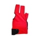 thumbnail image 2 of Guante de billar de tres dedos, antideslizante, para entrenamiento en gimnasio. Rojo, 2 of 9