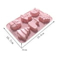 thumbnail image 6 of Cagogo under $5 2Pcs Christmas Baking Molds, Christmas Silicone Baking Molds, Food Grade Christmas Tree Mold, Santa Claus Snowman Cake Mold, Chocolate Soap Making Mold, Holiday Baking Supplies, 6 of 9