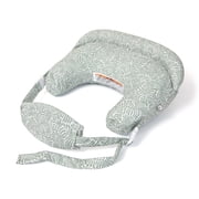 Boppy Complete Nursing Pillow – Ergonomic Bottle and Breastfeeding Pillow – 2-in-1 CloseComfort Design With Belt and Full-Length Positioning Bolster-Sage Green Vines