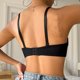 thumbnail image 4 of Gibobby Brasier deportivo mujer Ropa interior francesa sin anillo de para mujer, sujetador en forma de U con espalda abierta grande y espalda abierta(Negro,85B), 4 of 5