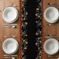 thumbnail image 6 of Halloween Ghost Table Runner - 70 Inch Long, Kitchen Dining Table Runner Dresser Scarves, Funny Spooky Pumpkin Orange Plaid Farmhouse Decor for Coffee Tables Wedding Party Banquet, 6 of 8