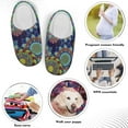 thumbnail image 6 of FUIALDOLG Women's Fuzzy Slip-on Slippers Warm Cozy Soft Lightweight Memory Foam Indoor House Shoes Casual Cozy Fuzzy Bedroom Slippers, 6 of 8