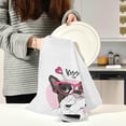 thumbnail image 3 of Cute Kiss Me Puppy Dish Towels Set of 1, Valentine's Day Washable Tea Towels Dishcloths Lint-Free 18x28 Inch Fast Drying for Home Kitchen Clean, 3 of 7