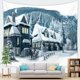 thumbnail image 2 of Manta De Colchón De Viaje Para Colgar En La Pared Con Tapiz De Pueblo De Nieve De Poliéster Para El Hogar Likrtyny Arte Deco, 2 of 2