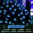 Outdoor Solar Flower String Lights Waterproof 50 LED Fairy Light