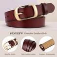 thumbnail image 2 of SENDEFN 2 Pack Women Leather Belts with Pin Buckle Waist Belt for Jeans Pants Dresses, 2 of 6