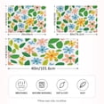 thumbnail image 2 of Yayeee Pillowcase Standard Size Set of 2 Satin Wrinkle Resistant Pillow Case, Retro Blue Floral, 2 of 7