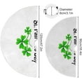 thumbnail image 3 of GZHJMY St. Patrick's Day Shamrock Christmas Tree Skirt Tree Skirt for Holiday Party Home Christmas Day Ornaments, 47.2", 3 of 6